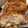 クックKMVAAO☆'s cooksnap of when they made どっさり！春菊のヘルシー鶏メンチカツ♪.