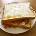 クック1FX93J☆'s cooksnap of when they made 甘いコールスローのハム卵サンド.