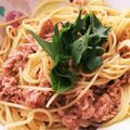 料理一年目's cooksnap of when they made 超絶簡単ツナとシソの冷製パスタ.