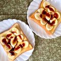 ふたごゆき's cooksnap of when they made お手軽カフェランチ☆黒蜜バナナトースト.