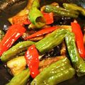 クック7CJNBF☆'s cooksnap of when they made 万願寺唐辛子、赤ピーマン、茄子の炒り煮.