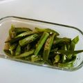 おけ～はん's cooksnap of when they made 麺つゆで！焼きオクラの生姜びたし　どすぇ.