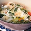chisn19's cooksnap of when they made 鯛や魚介をフライパンで本格アクアパッツァ.