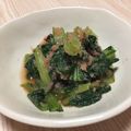 chiikoneko's cooksnap of when they made 小松菜の明太子和え.