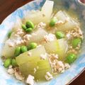 キョーマキ's cooksnap of when they made 冷めても美味しい冬瓜のそぼろ煮.