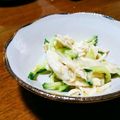 猫のオソマ's cooksnap of when they made ささみときゅうりと玉ねぎのサラダ.