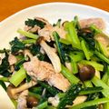 samakosama's cooksnap of when they made 小松菜と豚バラのニンニク炒め.