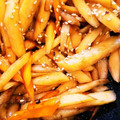 ミックスツインずママ's cooksnap of when they made ごぼうとさつまいものきんびら.