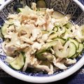 麻婆母神's cooksnap of when they made さっぱりヘルシー【蒸し鶏と胡瓜の酢の物】.