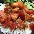 denkororin's cooksnap of when they made ツナとトマトの冷やし素麺.