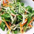 pearlpopi's cooksnap of when they made 安上がりで絶品！水菜とモヤシのナムル.