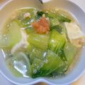 くくぱど's cooksnap of when they made 豆腐とチンゲンサイの明太子あんかけ.