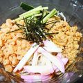 aya118's cooksnap of when they made 冷やし納豆たぬきうどん.