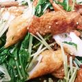 ほのぼのらっこ's cooksnap of when they made ごぼう天と竹輪と水菜の炒め物♪調味料３つ.