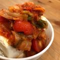 ＊ＡＫＯＲＩ＊'s cooksnap of when they made 【5分】冷やしトマト☆キムチごま油和え.
