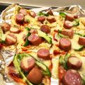 Cana44's cooksnap of when they made 油揚げでなんちゃって一口ピザ♡.