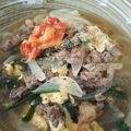 eユキさん's cooksnap of when they made 牛肉と具だくさん野菜のクッパ風うどん.