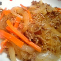 うえみぃ's cooksnap of when they made ひき肉と春雨の炒め物.