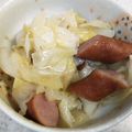 ayakaL7's cooksnap of when they made キャベツとソーセージのフライパン蒸し焼き.