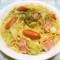 えれぼん's cooksnap of when they made キャベツとウインナーのパスタ.