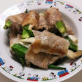 いかめし321's cooksnap of when they made 豚巻きエリンギとオクラのおろしタレ.