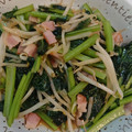 ♡るるる♡'s cooksnap of when they made 小松菜ともやしとベーコン炒め（中華あじ）.