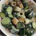 クック9P6O5D☆'s cooksnap of when they made 竹輪と胡瓜のマヨポンサラダ.