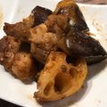 kyobobo's cooksnap of when they made 鶏肉と蓮根茄子のスイートチリソース和え☆.