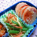 watyami's cooksnap of when they made ≪お弁当に≫インゲンとカニカマのネギ炒め.