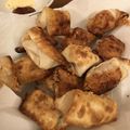 chiaki0818's cooksnap of when they made ワンタン、餃子の皮でソーセージチーズ巻き.
