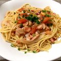 クックVCHDCY☆'s cooksnap of when they made 10分で出来る！イカ明太バター風パスタ.