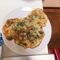 mino_ri's cooksnap of when they made 豚コマとニラのチヂミ.