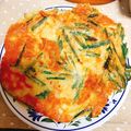 ましまろ＊うさぎ's cooksnap of when they made プリプリ海老のニラたっぷりチーズチヂミ！.