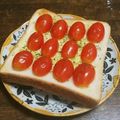こげ岡's cooksnap of when they made 簡単☆じゅわ〜っと甘いトマトトースト.