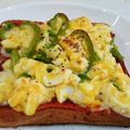 ねここfm's cooksnap of when they made 玉子サラダをチーズトーストにのせて.