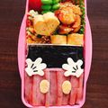 mmci's cooksnap of when they made 簡単キャラ弁☆ミッキーの可愛い体のり弁★.