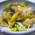 yukiはぴ's cooksnap of when they made 旬♡ぷりぷり牡蠣と青ネギのサッパリ炒め.