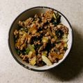 linhua's cooksnap of when they made ✿餃子そぼろ丼✿.