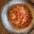 みるく茶's cooksnap of when they made トマト＆モッツァレラ✿冷製パスタ♡.