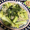 k-e-i's cooksnap of when they made 青菜と春雨の中華風さっぱり炒め.