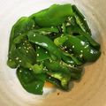 クック59ZLK3☆'s cooksnap of when they made 簡単☆ピーマンのピリ辛胡麻和え.