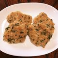 Snowfleak's cooksnap of when they made 【龍愛】鶏ひき肉と大葉の焼きつくね.