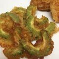 yummy?'s cooksnap of when they made ゴーヤチップ風ゴーヤの天ぷら.