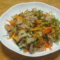 クック8D0BQL☆'s cooksnap of when they made 豆苗と人参ツナ炒め.