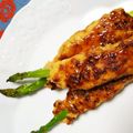 おうちゃん母さん's cooksnap of when they made まるごとアスパラガスの甘辛つくね.