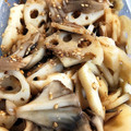 ＼sana／'s cooksnap of when they made ＊レンコンときのこの和え物＊.