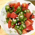 Kaimamu's cooksnap of when they made あと一品！トマトとオクラの塩昆布和え.