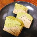 pakupakun's cooksnap of when they made 二色浮島（抹茶とココア）.