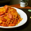haruku221's cooksnap of when they made 焼きそば麺で作るナポリタン.