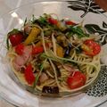 といじ's cooksnap of when they made 水菜となすのピリッとゆず胡椒☆冷製パスタ.
